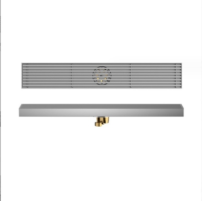 Esgoto de piso linear de aço inoxidável para banheiro chuveiro anti-odor e fácil de limpar