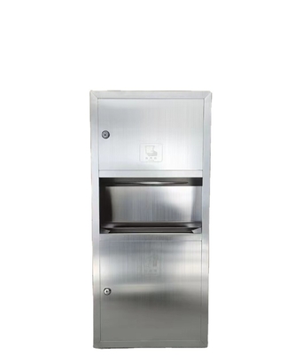 Nicho de aço inoxidável para chuveiro de azulejos quadrados Luz incorporada e porta de papel higiênico