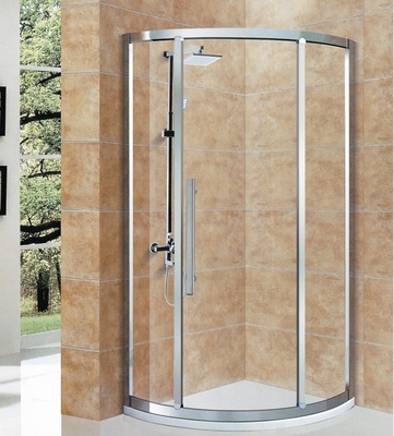 Acessórios de banheira de cabine isolada com forma de bandeja redonda e estilo aberto deslizante