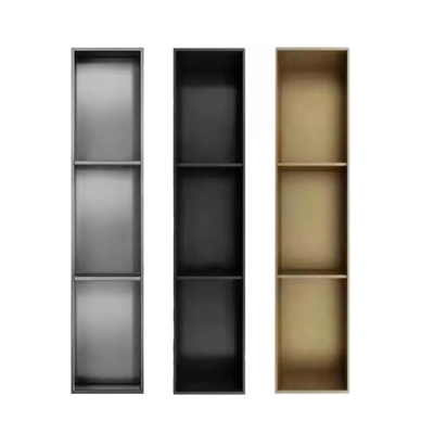 Hotel superfície escovada gunmetal preto Nicho inserido na parede para casa de banho 12 &quot;x 24