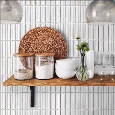 Matte 3D Kitkat Marble Tile em branco rosa verde azul Impressão para parede interior do banheiro