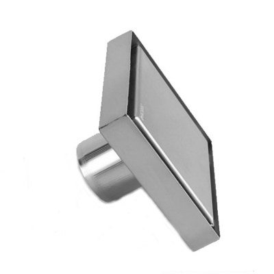 150x150mm Diâmetro externo Sus304 Canal de chuveiro Dreno linear com núcleo de filtro preto