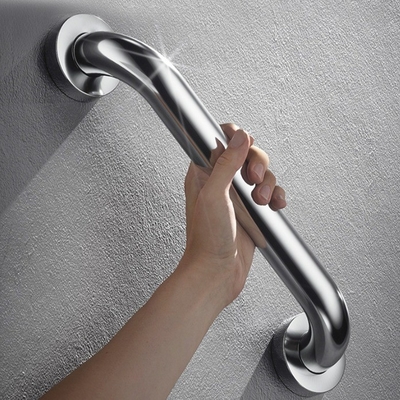 25X300mm Chrome Superfície de acabamento de banheiro Toilet Support Grab Bar para segurança de idosos