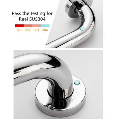 25X300mm Chrome Superfície de acabamento de banheiro Toilet Support Grab Bar para segurança de idosos