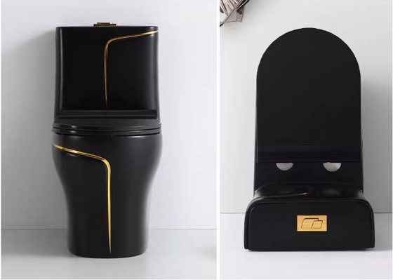 Toalha preta e dourada S-Trap Toalha de vaidade de uma peça para o mercado de Foshan