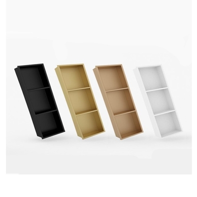 Estilo de design moderno 12 &quot;prateleiras de chuveiro em repouso com acabamento dourado e recurso de luz LED