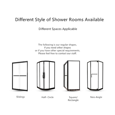 Cabine de chuveiro com porta deslizante de vidro temperado impermeável para Dubai Luxury Mobile Shower Room