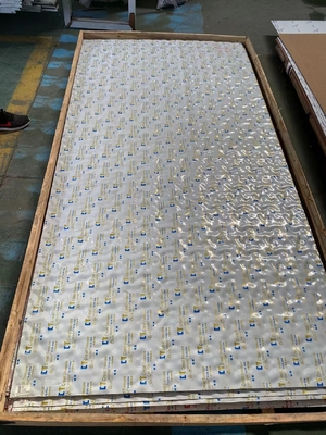 Folha de aço inoxidável corrugada de ondulação de água para decoração arquitetônica personalizada