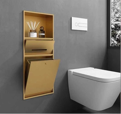 Melhore seu banheiro com um ninho de chuveiro elegante de aço inoxidável e design à prova d'água
