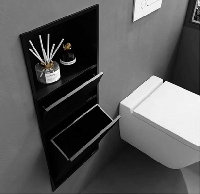 Melhore seu banheiro com um ninho de chuveiro elegante de aço inoxidável e design à prova d'água