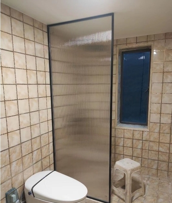 Casa de chuveiro de aço inoxidável de ouro rosa de uma peça para instalação de canto 90cm
