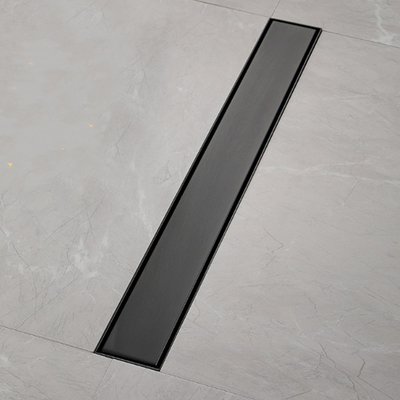 Esgoto de piso quadrado linear eletroplacado com tecnologia antiodor e à prova d'água