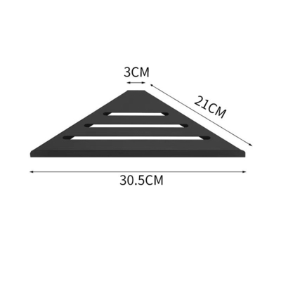 Finitura escovada Repositório de chuveiro triangular Caddy para porta-malas de banheiro montado na parede