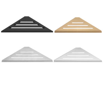 Finitura escovada Repositório de chuveiro triangular Caddy para porta-malas de banheiro montado na parede