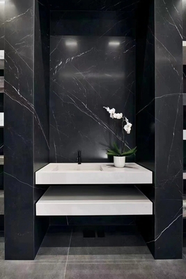 Porcelana polida vidrada Marmore Look Granite Slab para lobby parede cobrindo azulejos