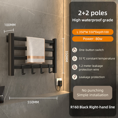 Três camadas de Design Moderno Banheiro de Aço Toalha aquecida aquecedor de trilho Elétrico 1000 400