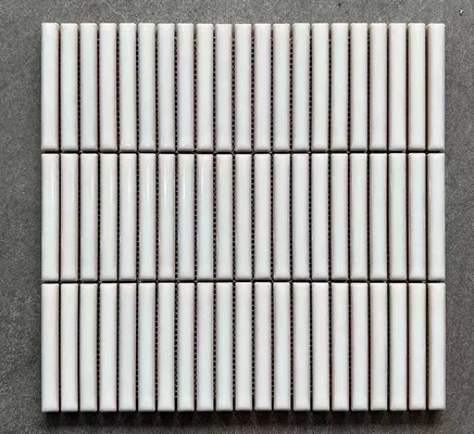 Matte 3D Kitkat Marble Tile em branco rosa verde azul Impressão para parede interior do banheiro