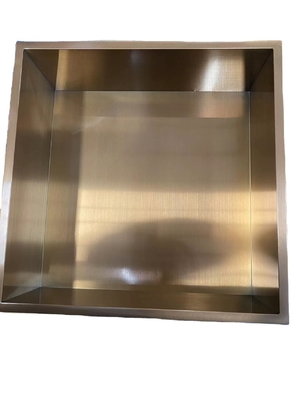 Hotel superfície escovada gunmetal preto Nicho inserido na parede para casa de banho 12 &quot;x 24