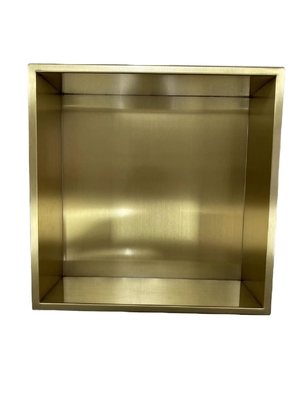 Hotel superfície escovada gunmetal preto Nicho inserido na parede para casa de banho 12 &quot;x 24
