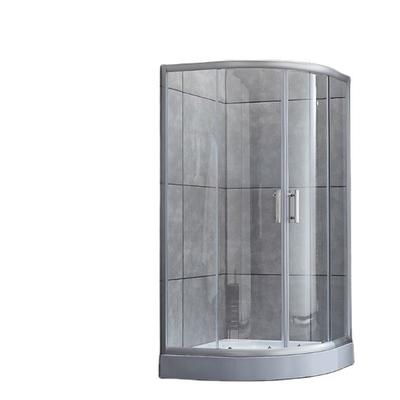 Moderno Design de aço inoxidável Sala de banho Porta de vidro Manobra com acabamento de eletroplata