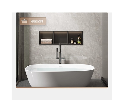 304 de aço inoxidável banheiro chuveiro em recessos Nicho de parede para ouro inserção de azulejos de porcelana