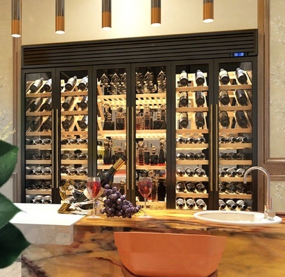 Armazém de cozinha de aço inoxidável vermelho para armazenamento de bar em casa