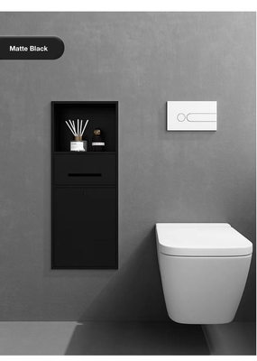 304 Banheiro de aço inoxidável Nicho de chuveiro de parede com luzes para remodelação de banheiros de hotel