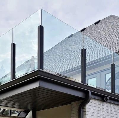 Matt Finish Aço inoxidável Glass Deck Railing Mastet Pilar para sistemas de varanda