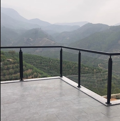 Matt Finish Aço inoxidável Glass Deck Railing Mastet Pilar para sistemas de varanda