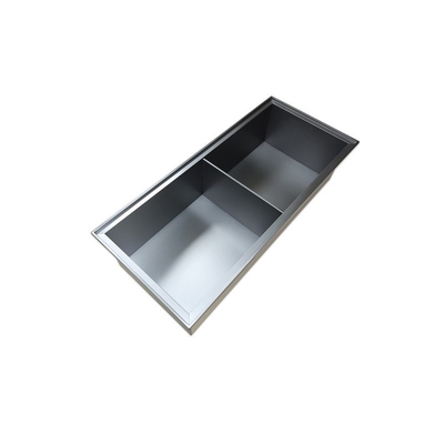 Caixa de chuveiro com prateleira dupla e luz LED estilo de design moderno 12x20