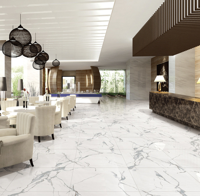 Hotel Villa Marble Tile Carreaux Sol 60x60 para Parede de fundo branco na sala de estar