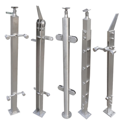 Espelho Polish Finish Colunas de aço inoxidável de metrô para Villa Speed Rail Guardrails