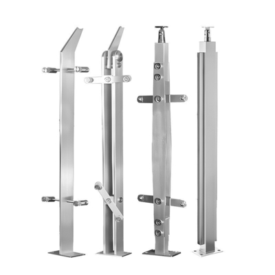 Espelho Polish Finish Colunas de aço inoxidável de metrô para Villa Speed Rail Guardrails
