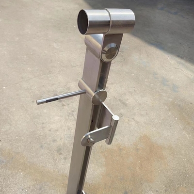 Espelho Polish Finish Colunas de aço inoxidável de metrô para Villa Speed Rail Guardrails