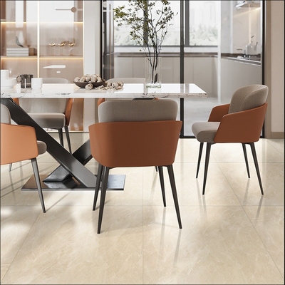 Preço acessível acabamento brilhante 600 * 600mm azulejos de porcelana para sala de estar textura de pedra