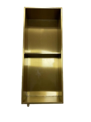 Nichos de chuveiro de aço inoxidável borrifado à prova d'água LED 60x30x7 para banheiro e sanita