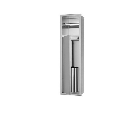 Nicho de banheiro de aço inoxidável escovado para papel higiênico resistente à água e à ferrugem