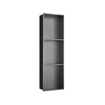 Estilo de Design Moderno 300x400 Custom Shower Nicho de Parede Prateleiras em Preto para Amazon Tamanho