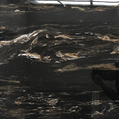 Telas de cerâmica de mármore de ouro preto brilhante 24x24 quadrados para necessidades de brilho exterior e interior