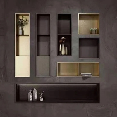 Nicho de banheiro do hotel da Austrália Estilo de design moderno para escova de banheiro e armazenamento de chuveiro