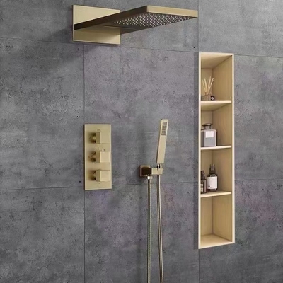 Cromo Trimmed Design Moderno Impermeável Banheira de banho Recessed Niche Insert para paredes de chuveiro