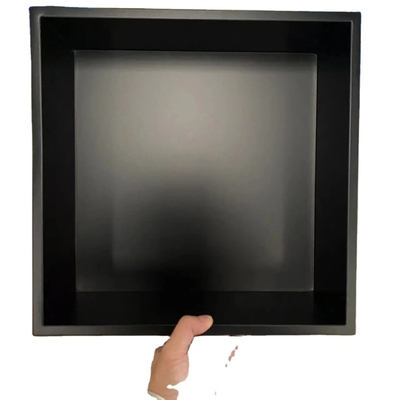 Lowes Personalizado Tamanho 9 polegadas Acessórios de Chuveiro Prateleira Nicho de parede em impermeável preto preto