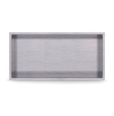 Nicho de chuveiro de aço inoxidável eletroplacado com materiais de luzes de tira LED à prova d'água