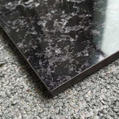 Telhas de granito Galaxy Negro acessíveis para parede e chão de banheiro nas Filipinas