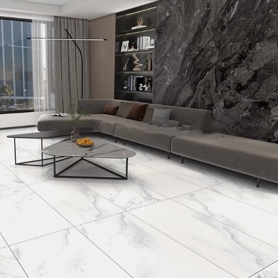 Porcelana de mármore de Calacatta branco puro 24 x 48 azulejos de piso grau AAA cinza Família de cores