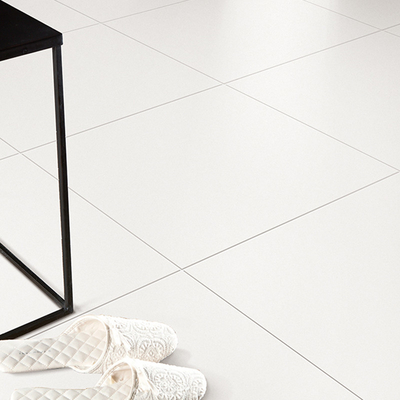 Grau AAA Chapa de chão de cerâmica homogênea branca 600x600 10 mm espessa com superfície áspera