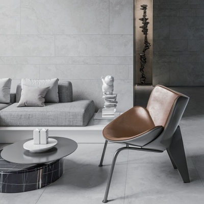 Moderno estilo azulejos de porcelana cinza claro e branco travertino olhar azulejo de parede exterior