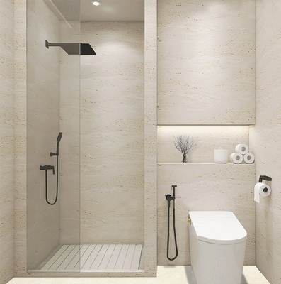 60x60 Chapas de porcelana de creme grau AAA Chapas de travertino polido para aplicações internas