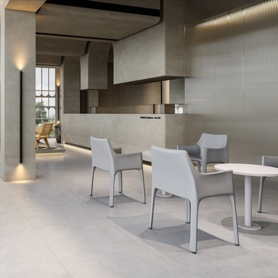 Chapa de Paver Beige 24*24 Travertine Porcelanato para espaços interiores e exteriores duráveis