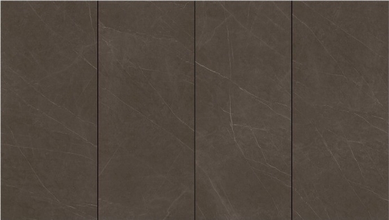 600x1200 Pietra cinza polido de corpo inteiro, piso de mármore cerâmico para pedra sinterizada